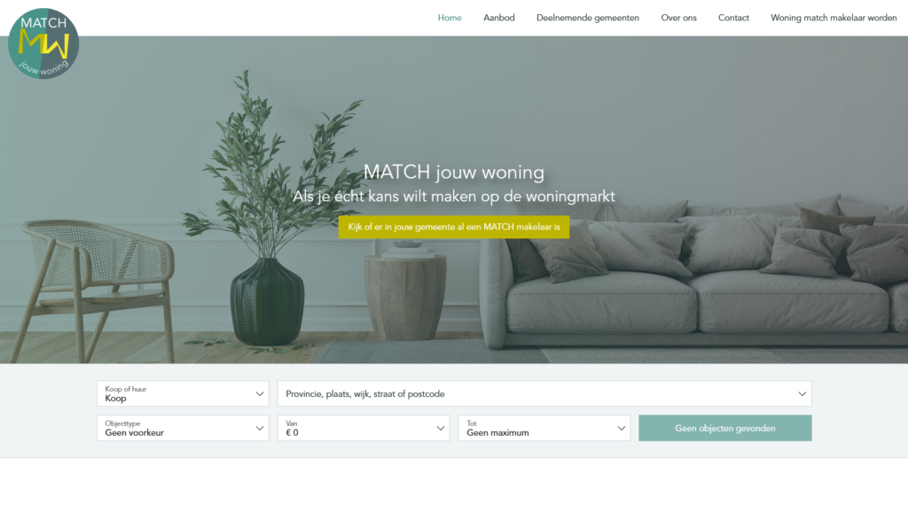 Match jouw woning